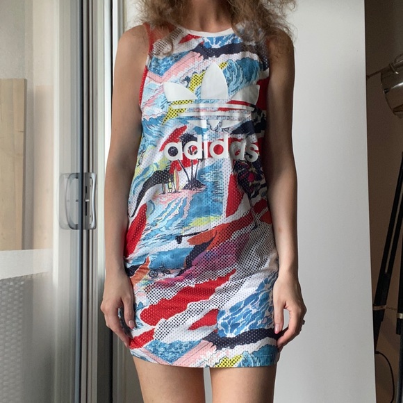 Adidas Graphic Patterned Sporty Dress - Picture 3 of 3